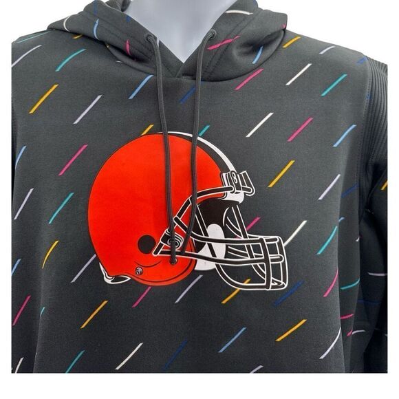 On-Field Apparel Cleveland Browns Crucial Catch Pullover XL Ribbed Shoulder - Picture 2 of 10